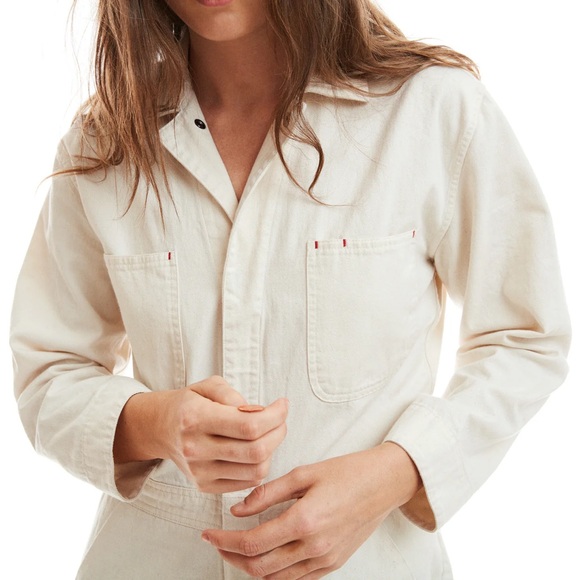 Lincoln Japanese Cotton Twill Jumpsuit (D) - Picture 5 of 10